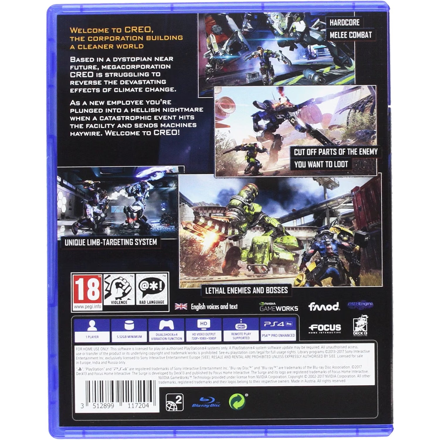 Buy PlayStation,The Surge - PS4 Game - Gadcet UK | UK | London | Scotland | Wales| Near Me | Cheap | Pay In 3 | Physical Video Game